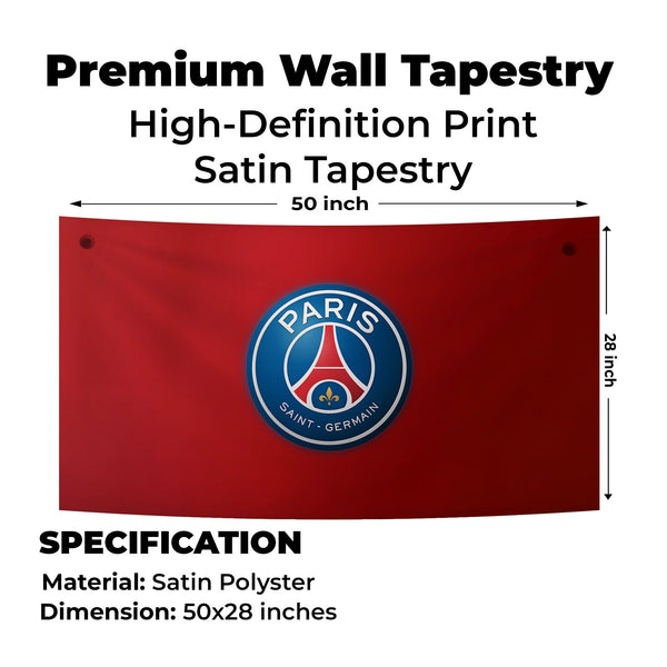 Red Elegance PSG Club Tapestry