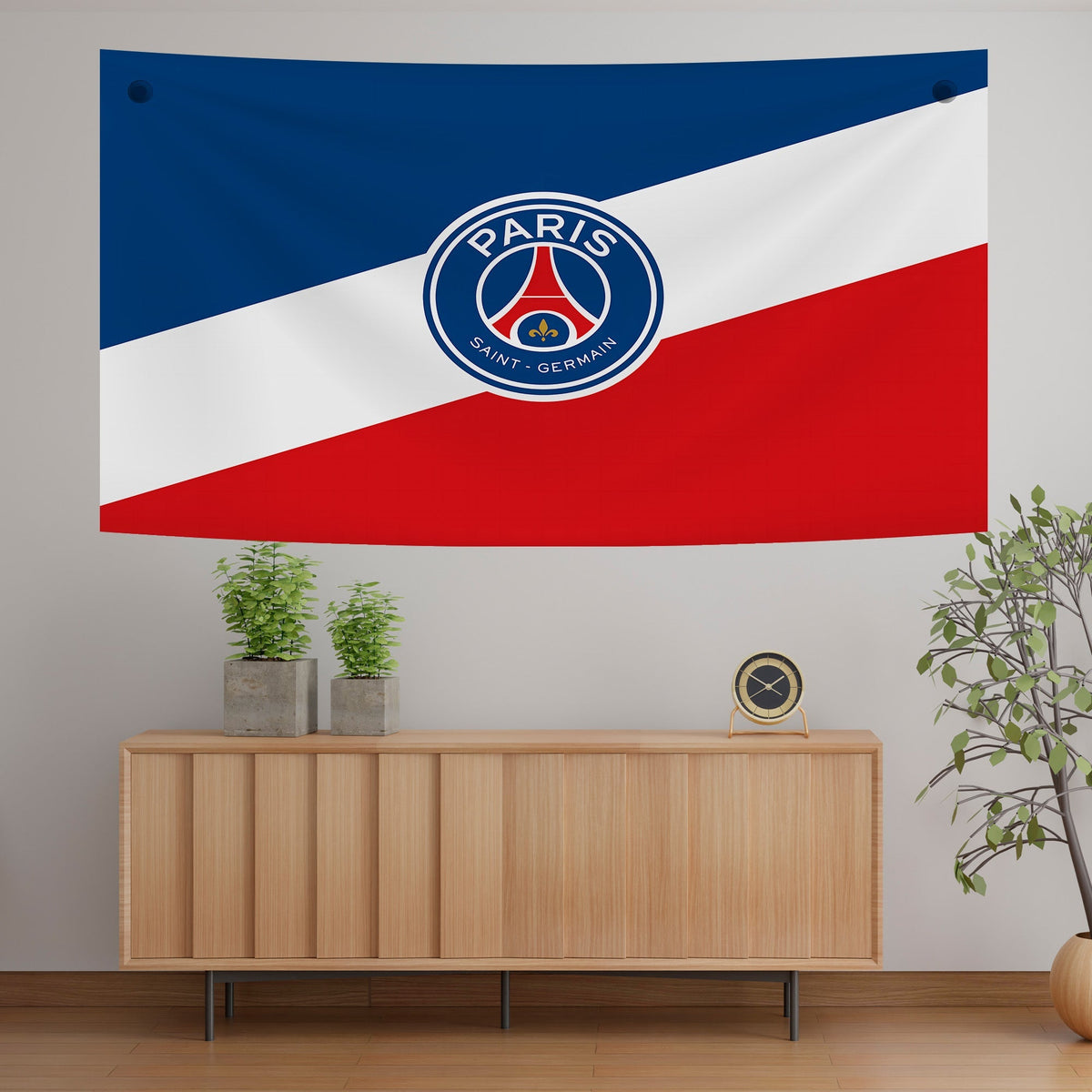 Tri-Color PSG Fan Flag Tapestry