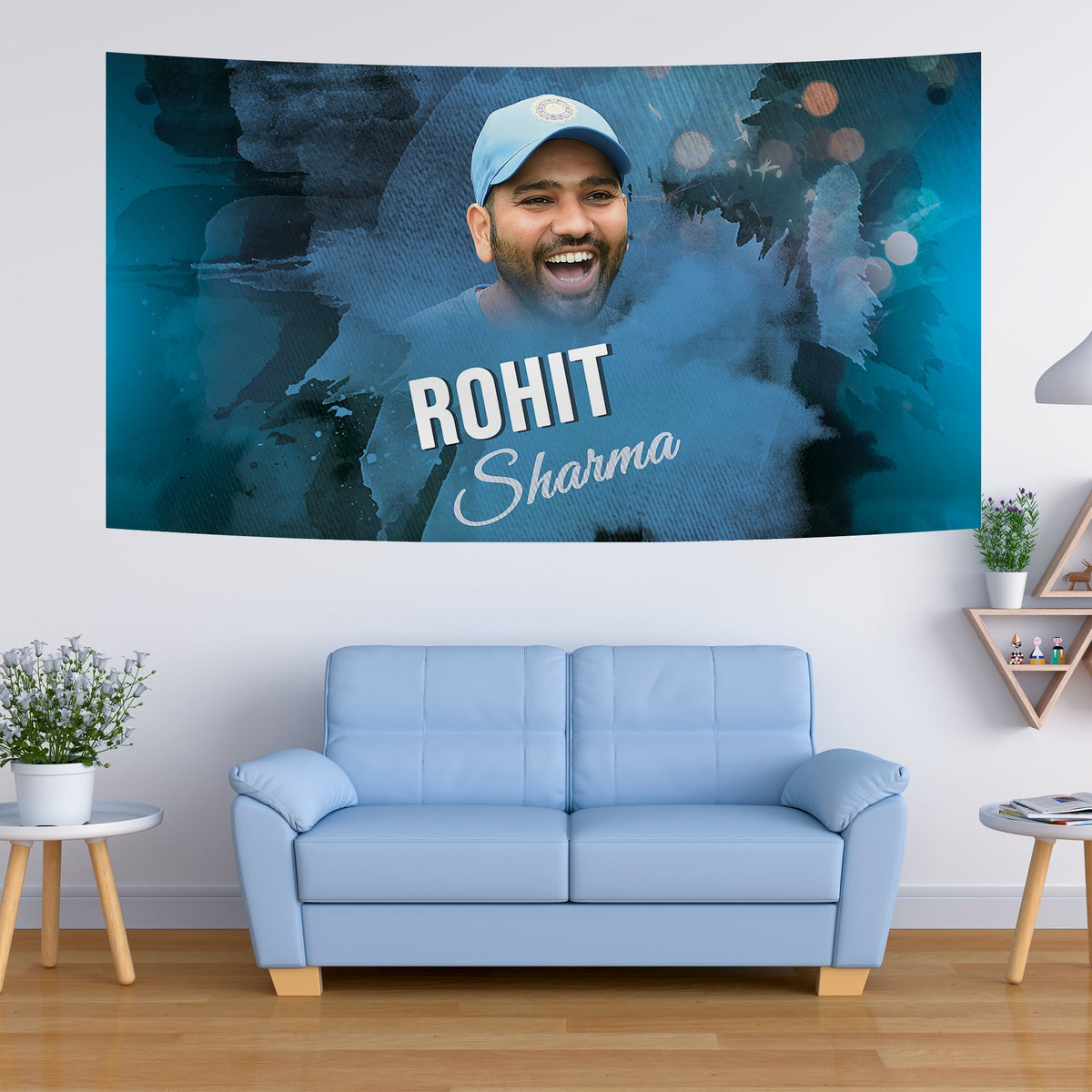 Rohit Sharma Smile Splash Tapestry