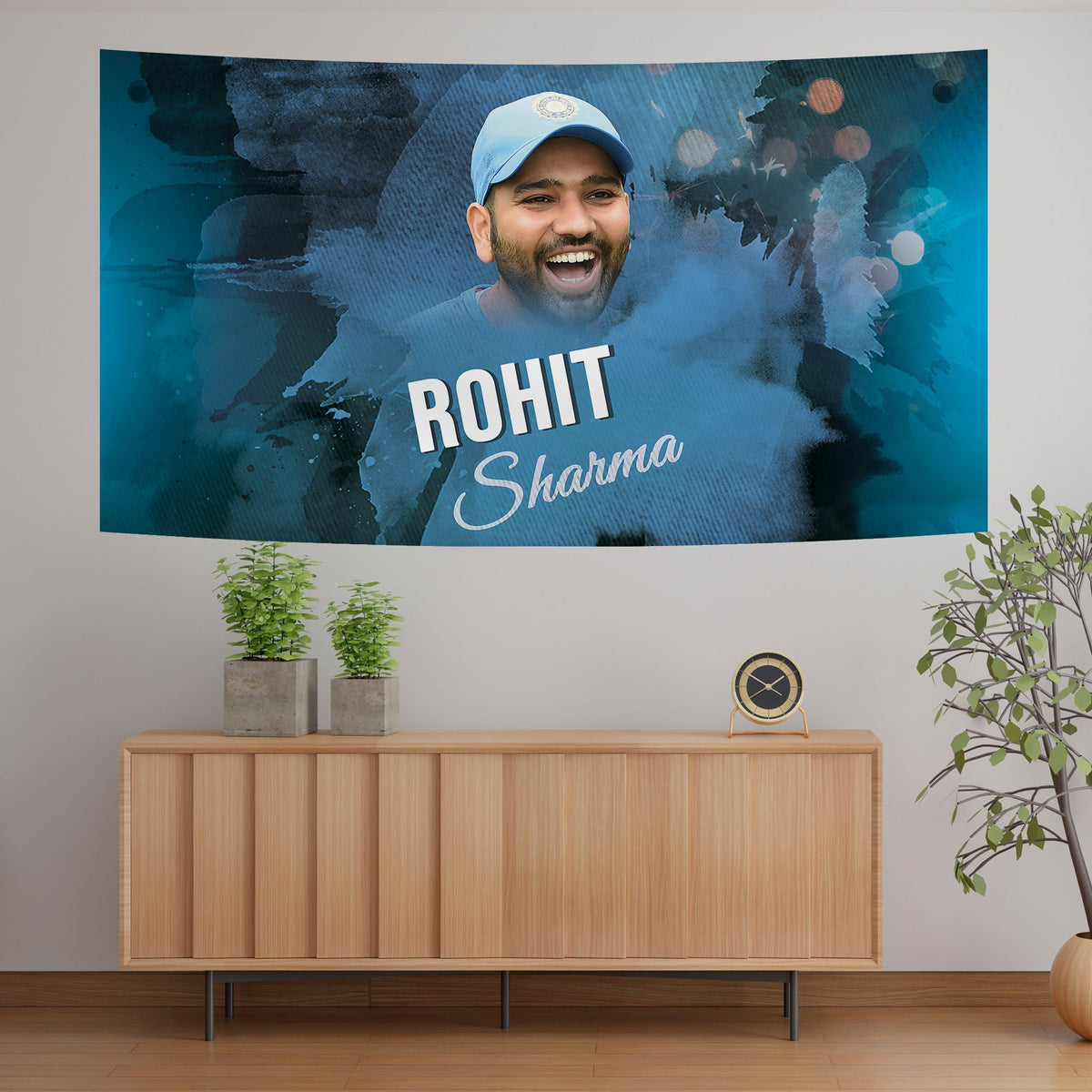Rohit Sharma Smile Splash Tapestry