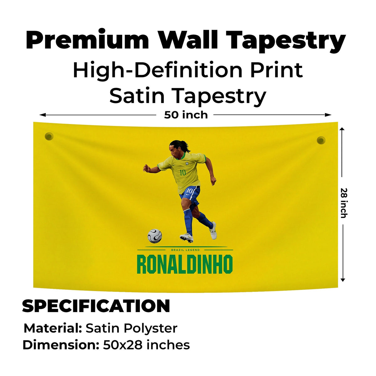 Ronaldinho Brazil Classic Tapestry
