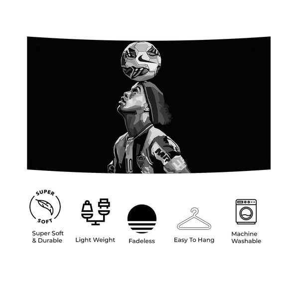 Ronaldinho Balance Art Tapestry