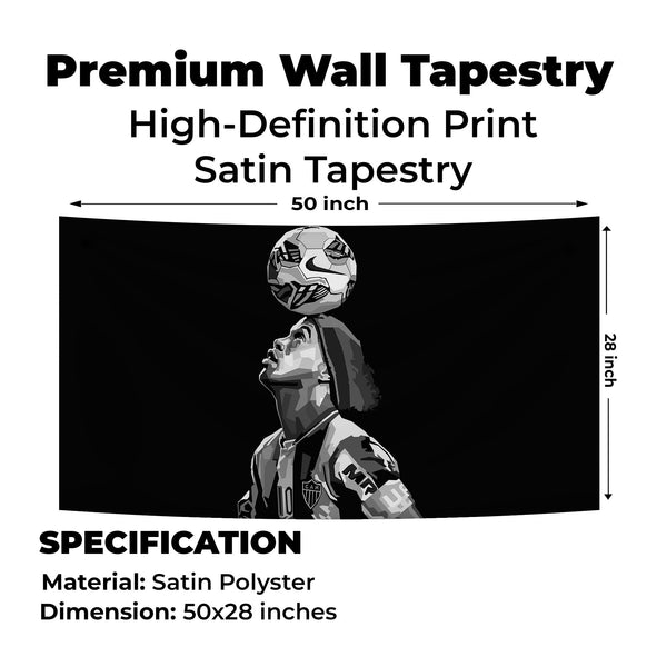 Ronaldinho Balance Art Tapestry