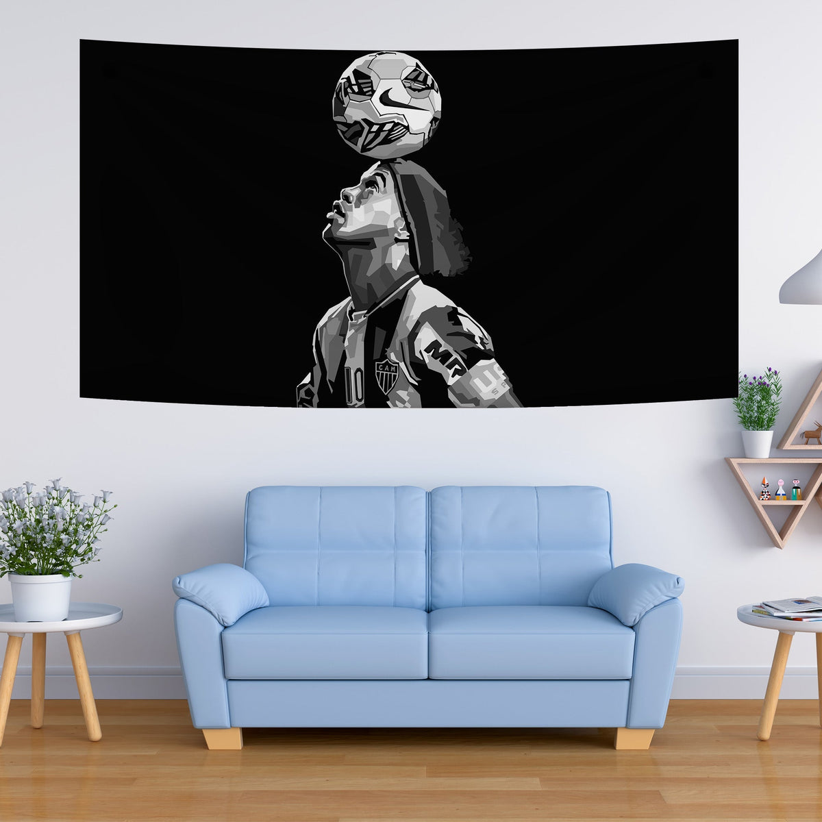 Ronaldinho Balance Art Tapestry