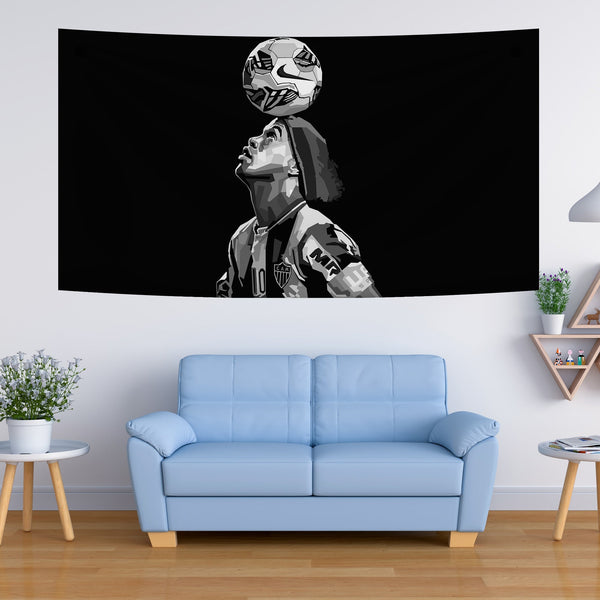 Ronaldinho Balance Art Tapestry