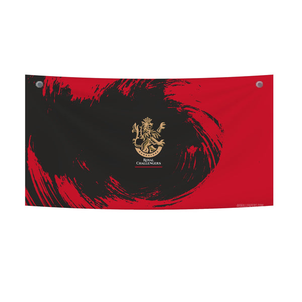Royal Challengers Red Swirl Tapestry