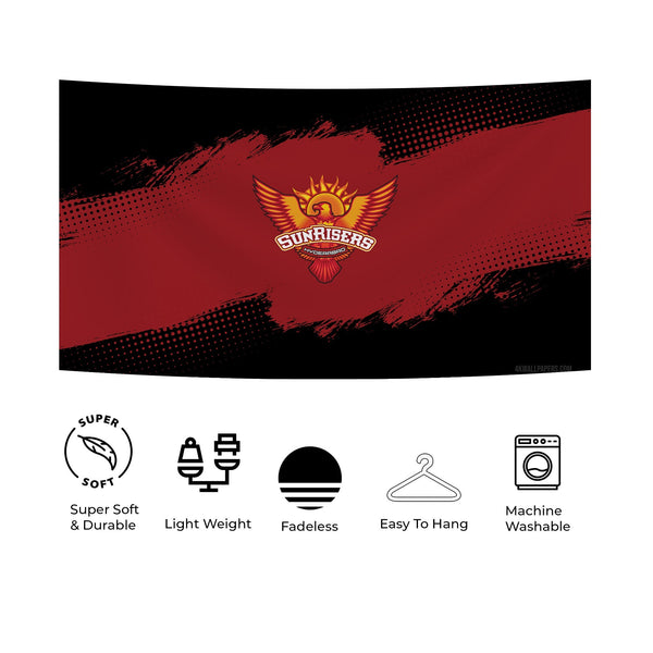 Sunrisers Hyderabad Fiery Logo Tapestry