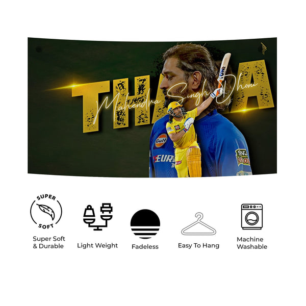 Thala Dhoni CSK Tribute Tapestry
