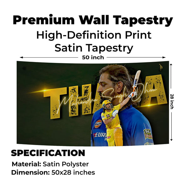Thala Dhoni CSK Tribute Tapestry