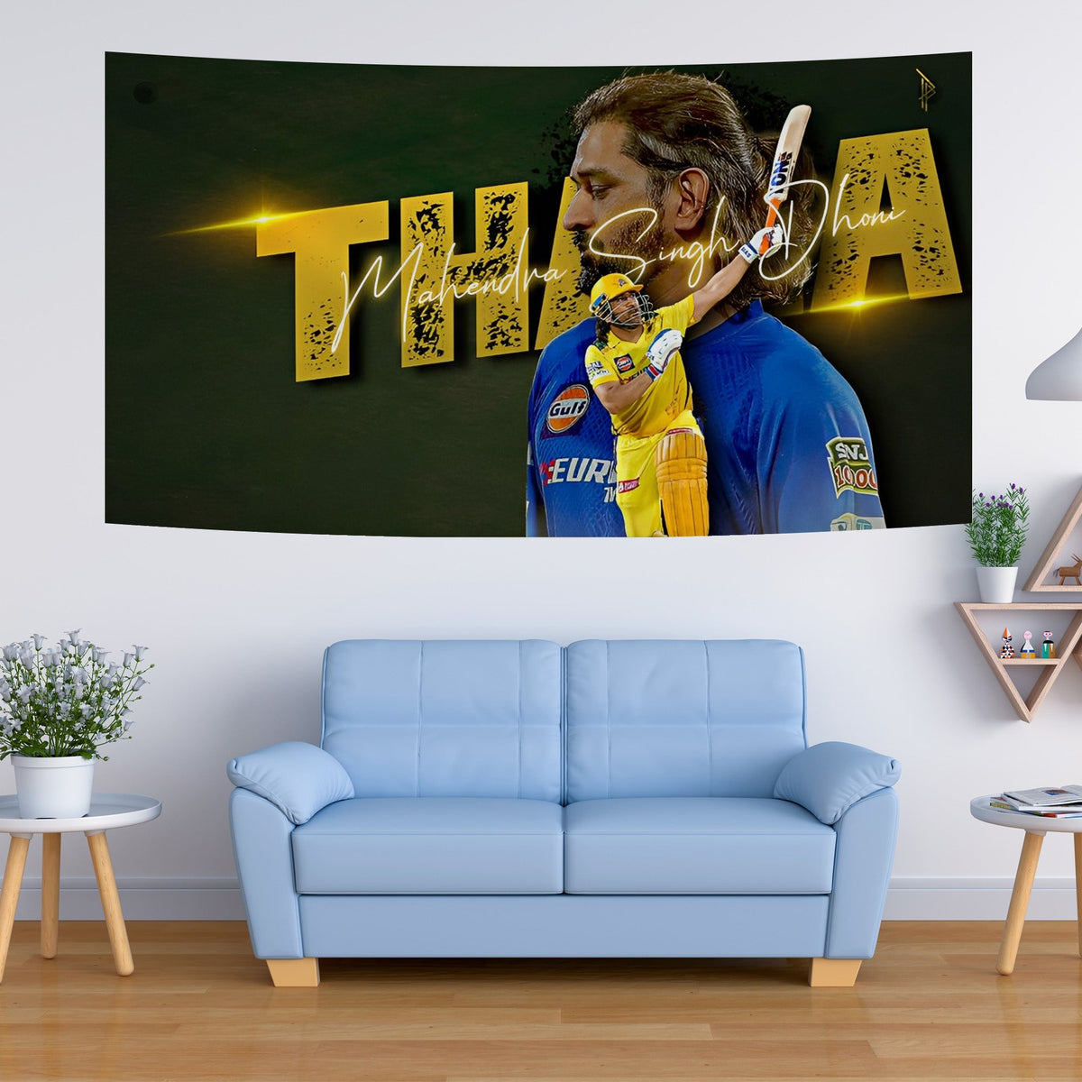 Thala Dhoni CSK Tribute Tapestry