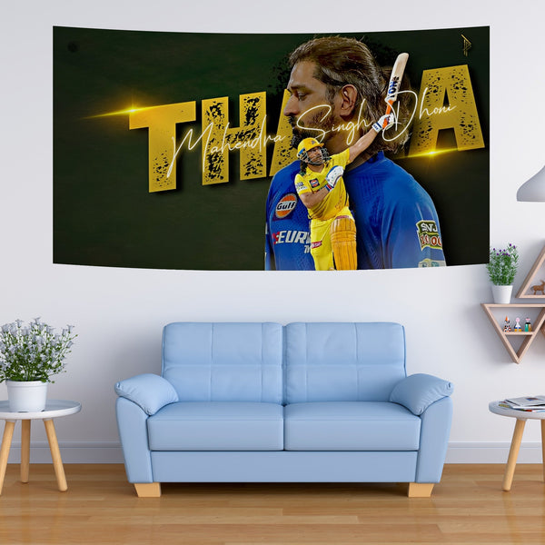 Thala Dhoni CSK Tribute Tapestry