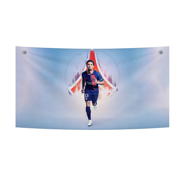 PSG Footballer Abstract Motion Tapestry