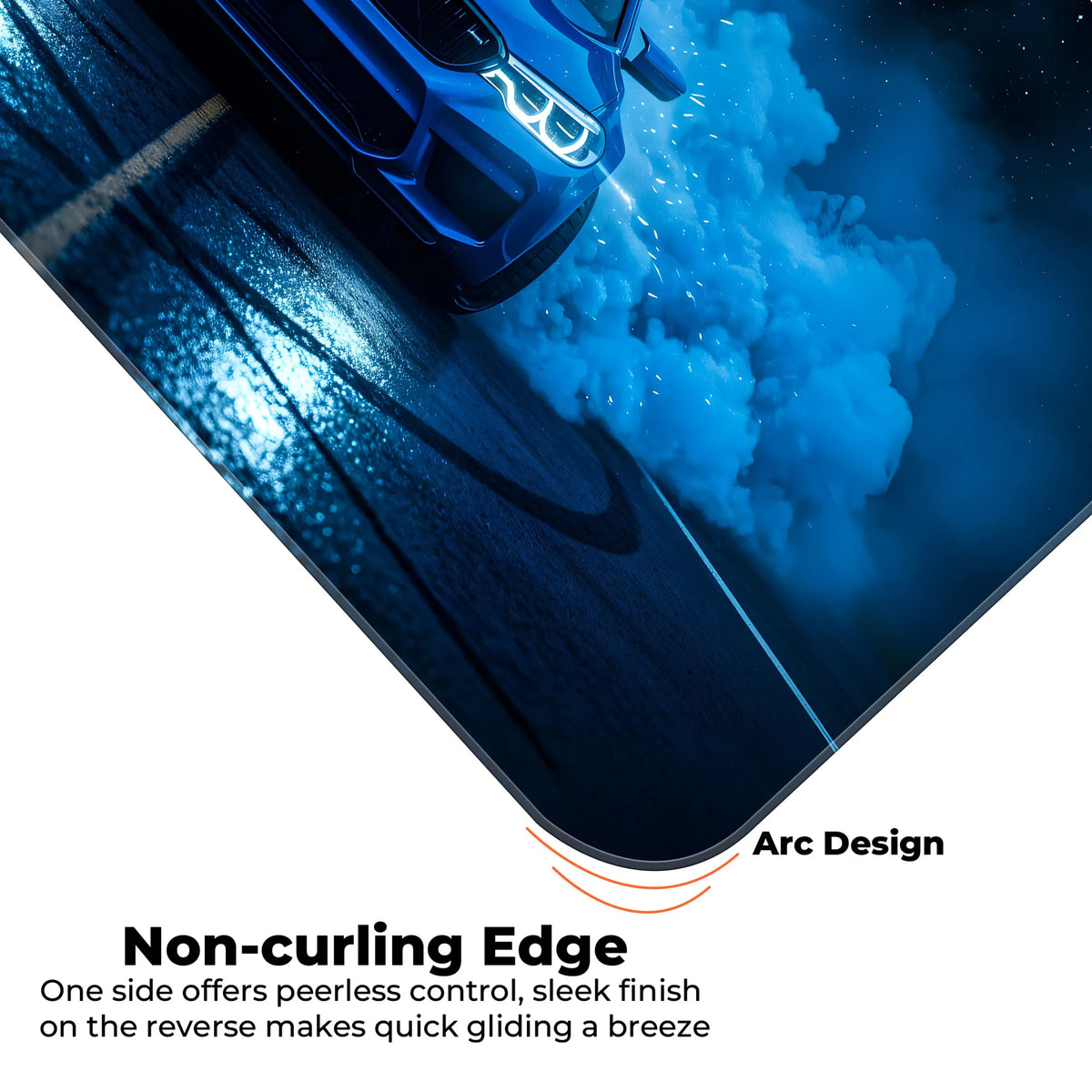 BMW M5 Blue Night Drift Performance Deskmat