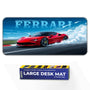 Ferrari Red Supercar Drift Racing Deskmat
