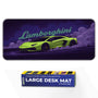 Lamborghini Green Drift Racing Supercar Deskmat