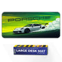 Porsche White GT Drift Racing Deskmat