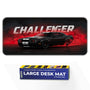 Dodge Challenger Black Drift Muscle Car Deskmat