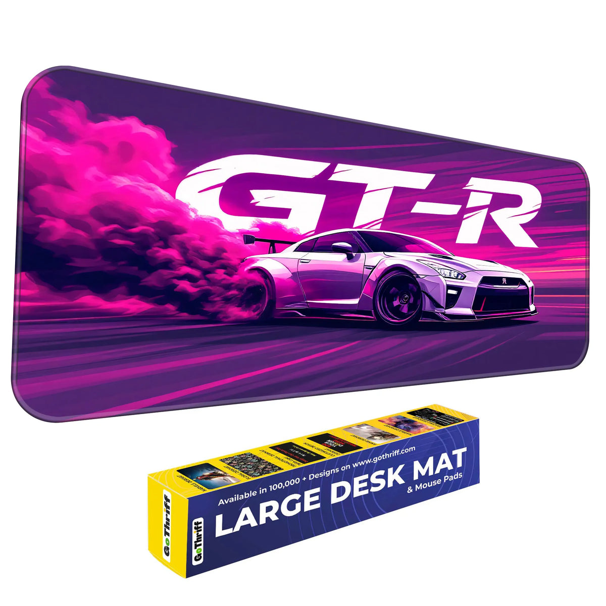 Nissan GT-R Pink Drift Racing Supercar Deskmat