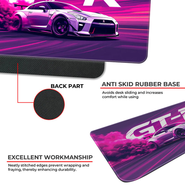 Nissan GT-R Pink Drift Racing Supercar Deskmat