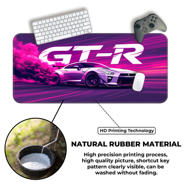 Nissan GT-R Pink Drift Racing Supercar Deskmat