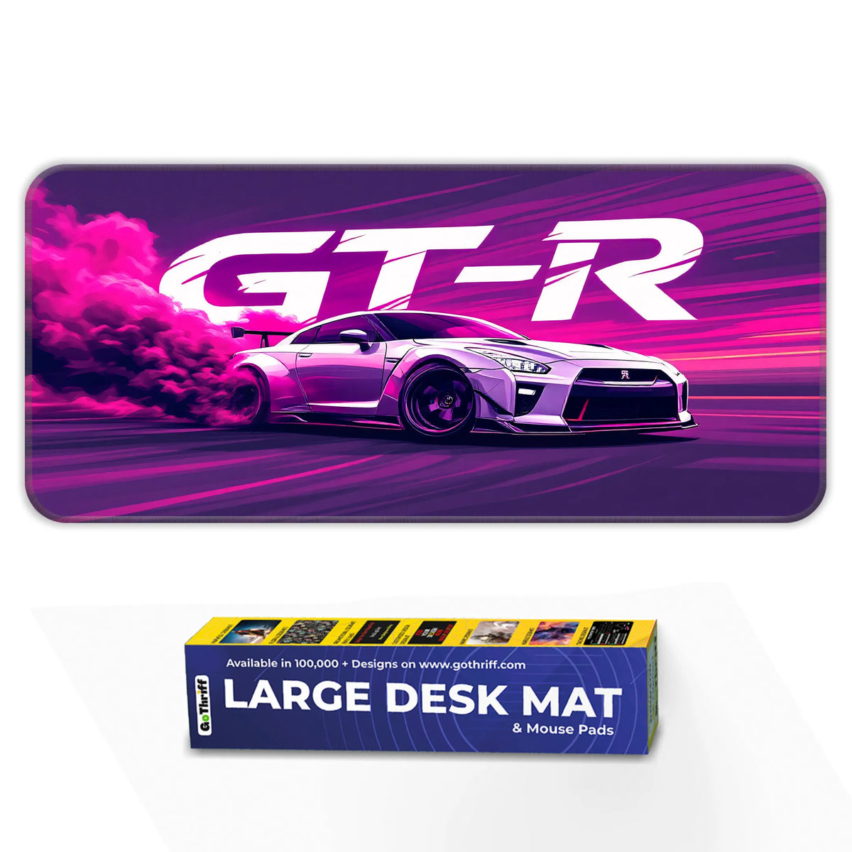 Nissan GT-R Pink Drift Racing Supercar Deskmat