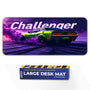 Dodge Challenger Green Drift Muscle Car Deskmat