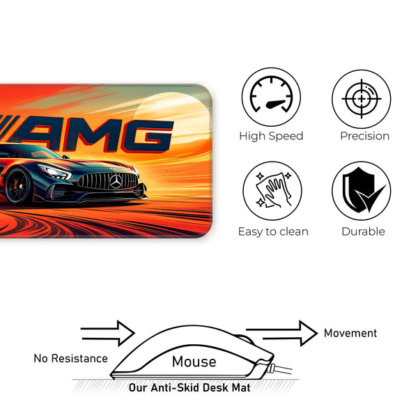 Mercedes AMG Black Drift Racing Supercar Deskmat