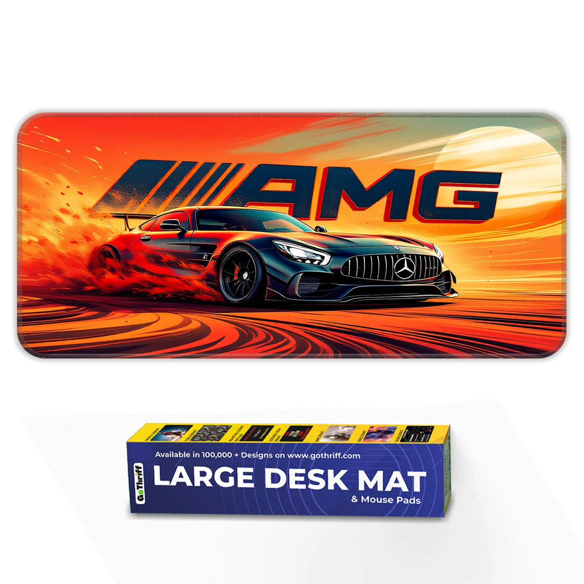 Mercedes AMG Black Drift Racing Supercar Deskmat
