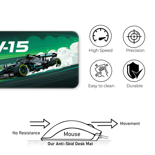 Mercedes W15 Formula 1 Racing Deskmat