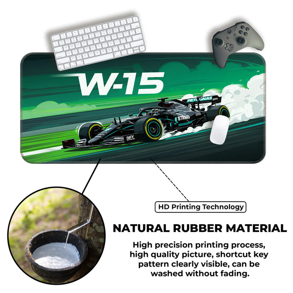 Mercedes W15 Formula 1 Racing Deskmat