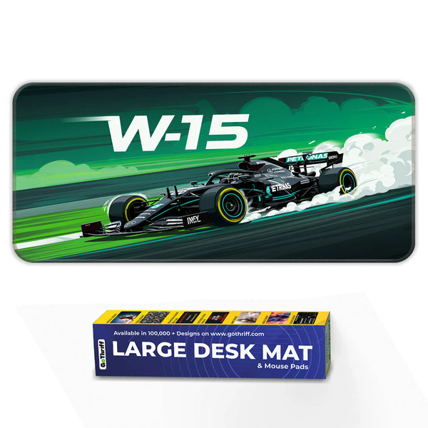 Mercedes W15 Formula 1 Racing Deskmat