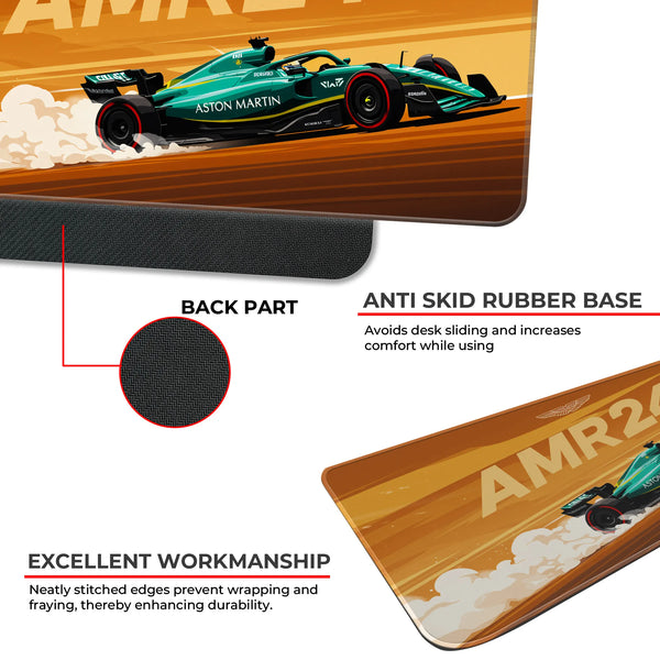 Aston Martin AMR24 Formula 1 Racing Deskmat
