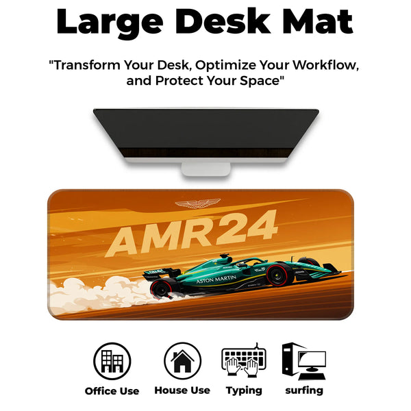 Aston Martin AMR24 Formula 1 Racing Deskmat