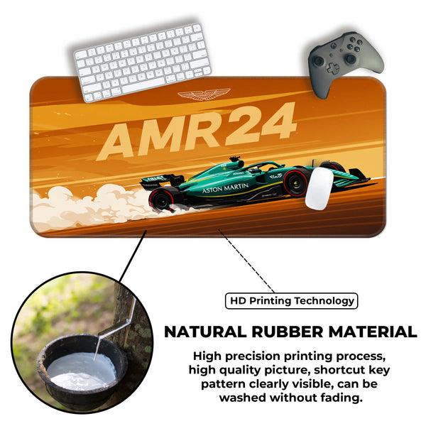 Aston Martin AMR24 Formula 1 Racing Deskmat