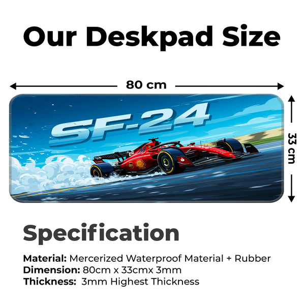 Ferrari SF-24 Formula 1 Racing Deskmat