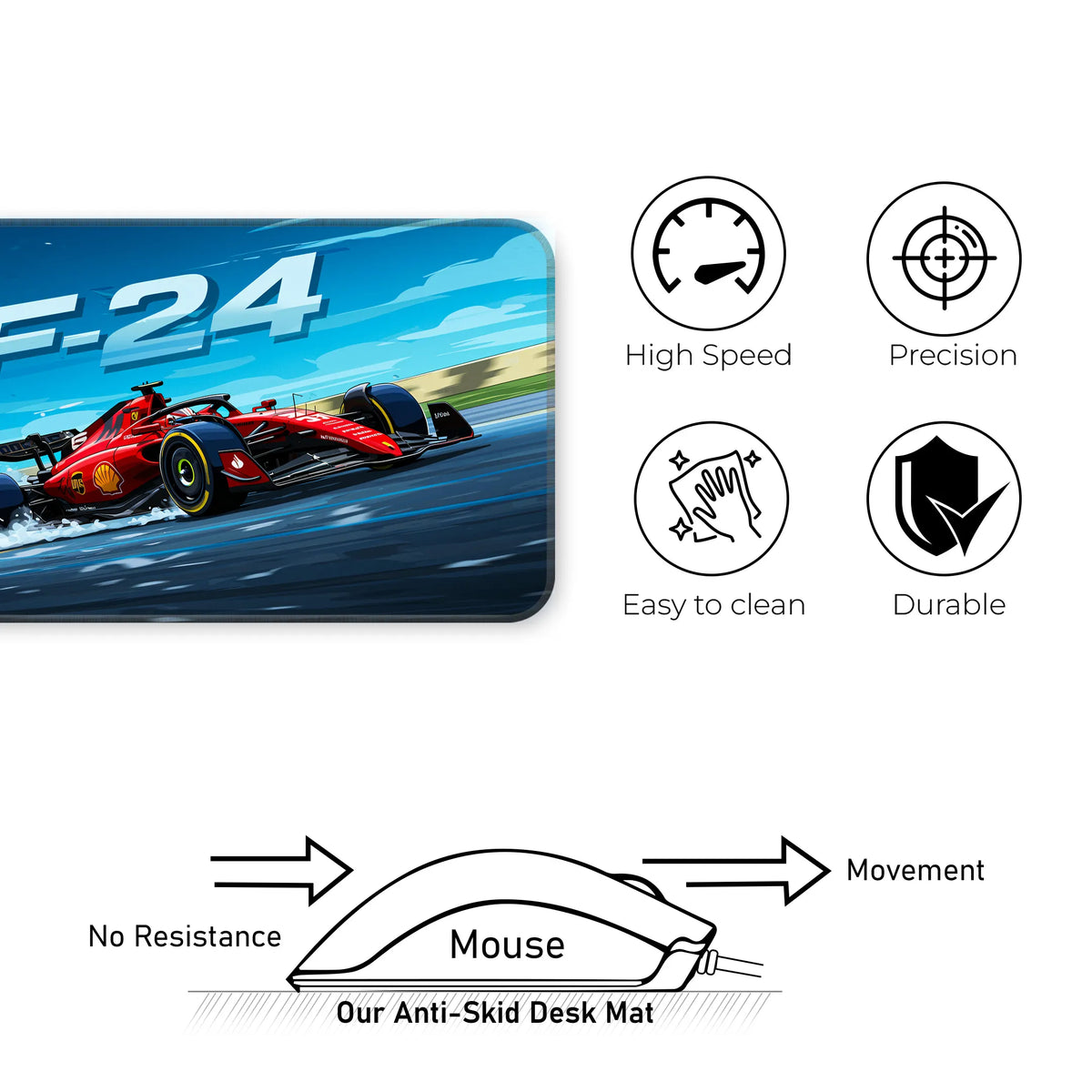 Ferrari SF-24 Formula 1 Racing Deskmat
