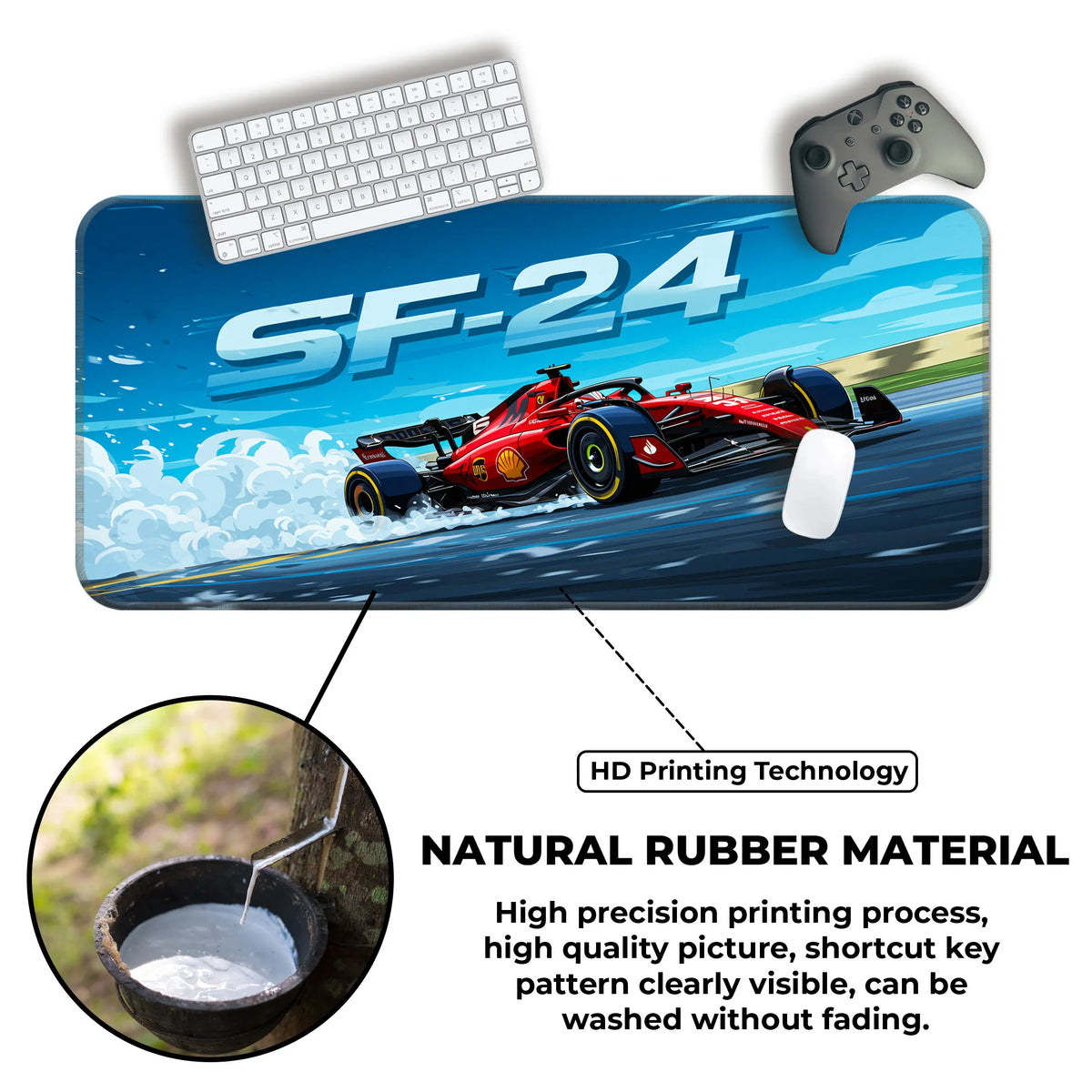 Ferrari SF-24 Formula 1 Racing Deskmat