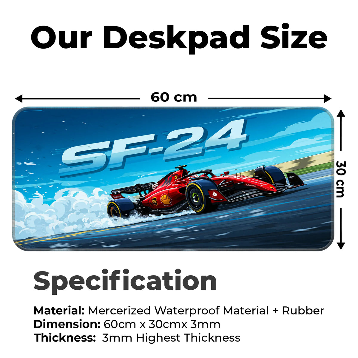 Ferrari SF-24 Formula 1 Racing Deskmat