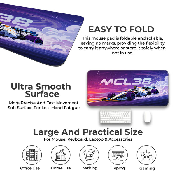McLaren MCL38 Formula 1 Racing Deskmat