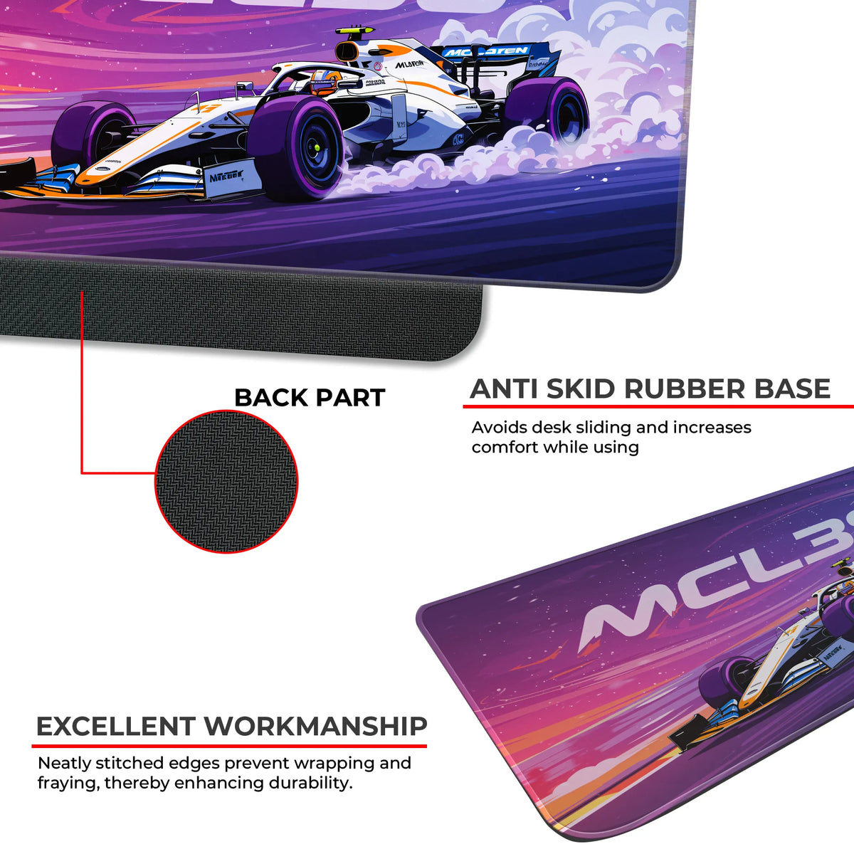 McLaren MCL38 Formula 1 Racing Deskmat