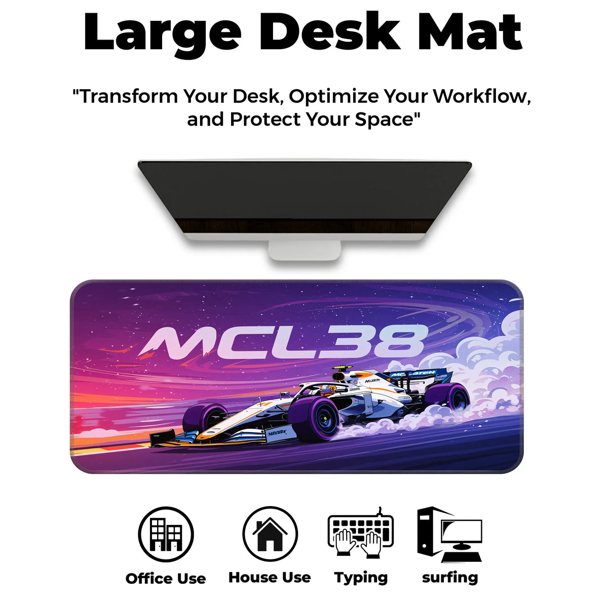 McLaren MCL38 Formula 1 Racing Deskmat