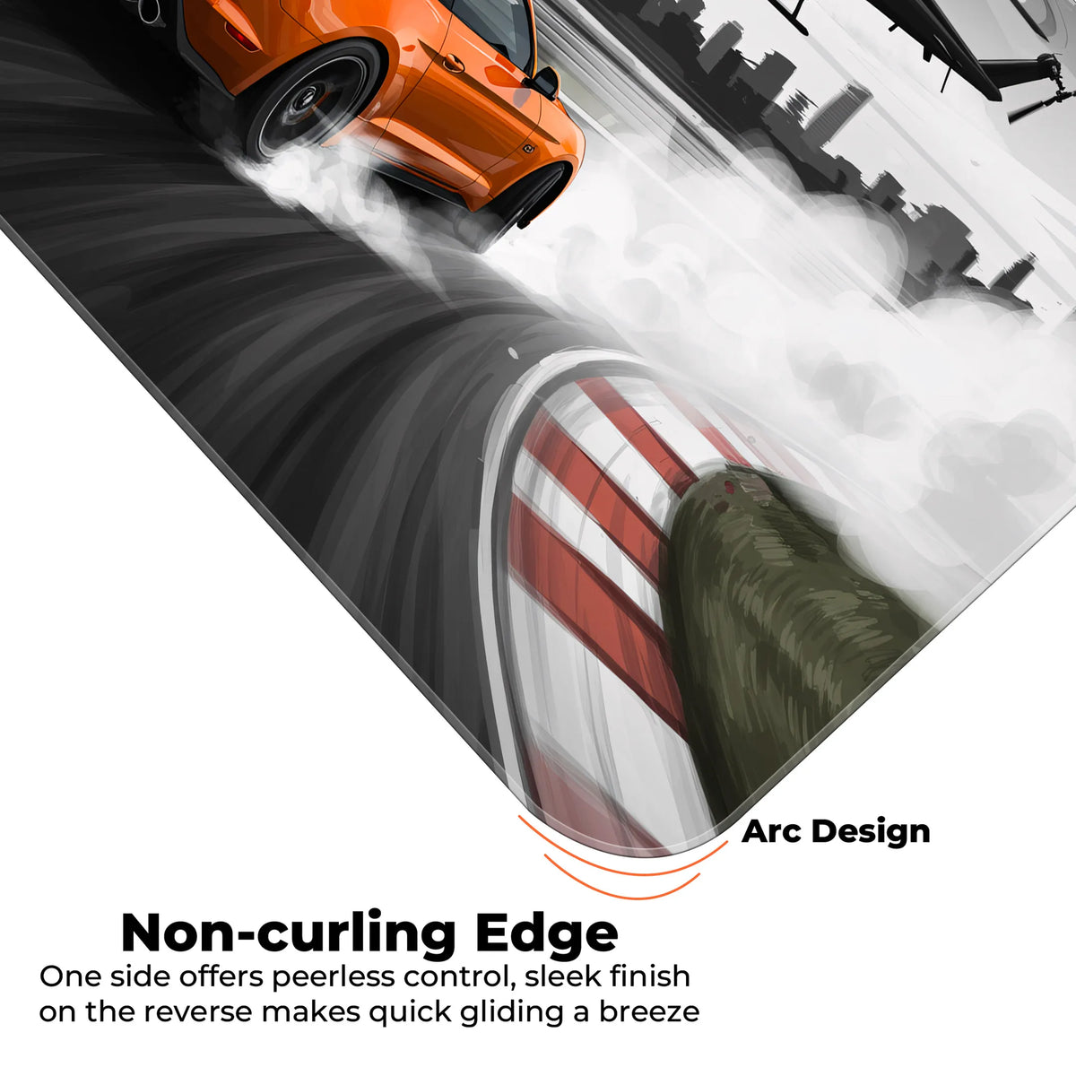 Ford Mustang Drift Action Deskmat – City Chase Edition