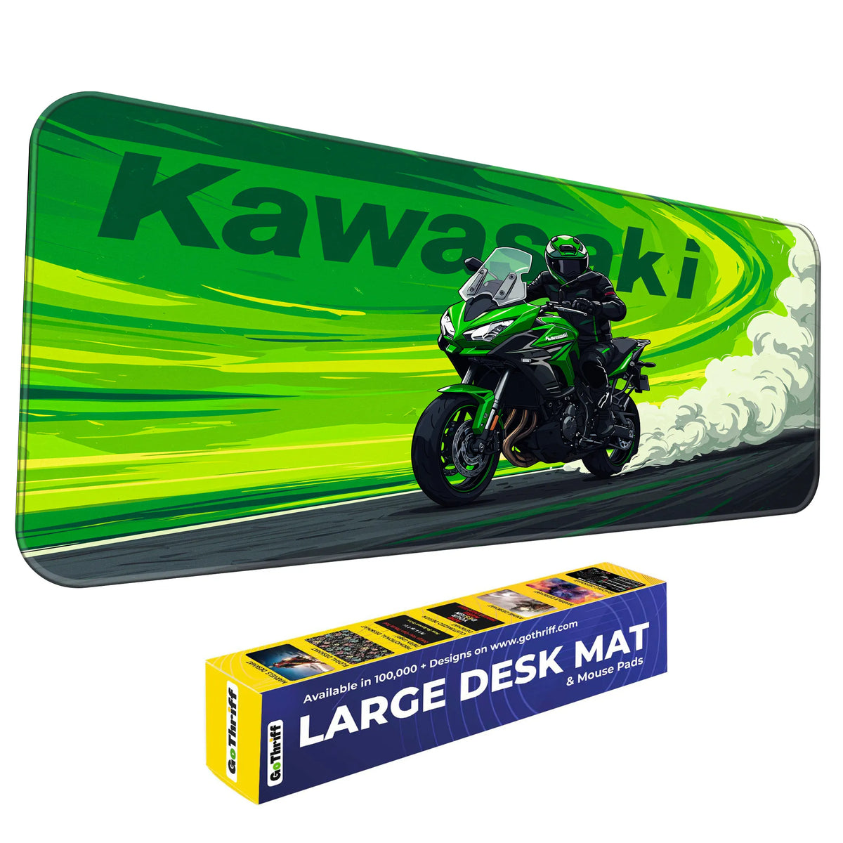 Kawasaki Sportbike Drift Deskmat