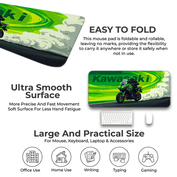 Kawasaki Sportbike Drift Deskmat