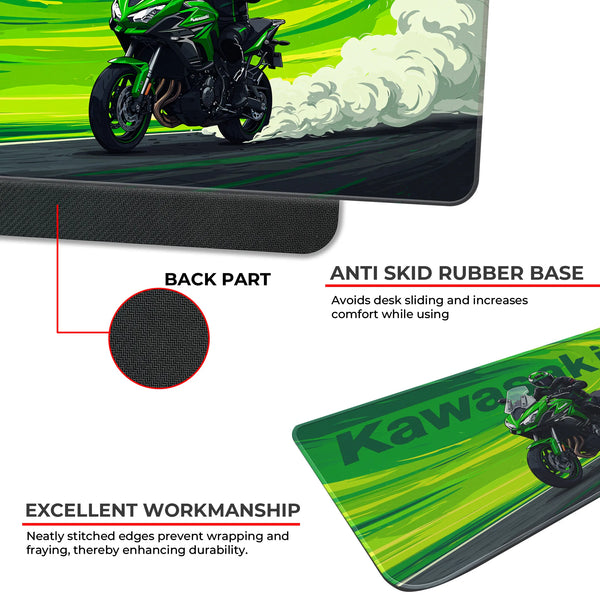 Kawasaki Sportbike Drift Deskmat