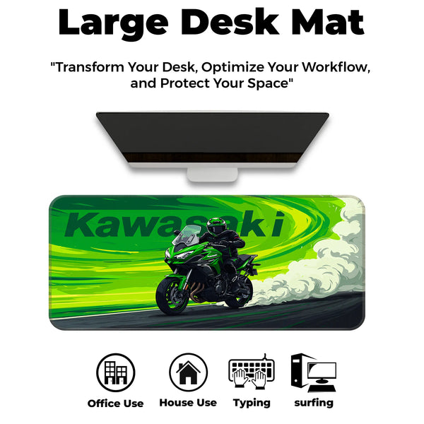 Kawasaki Sportbike Drift Deskmat