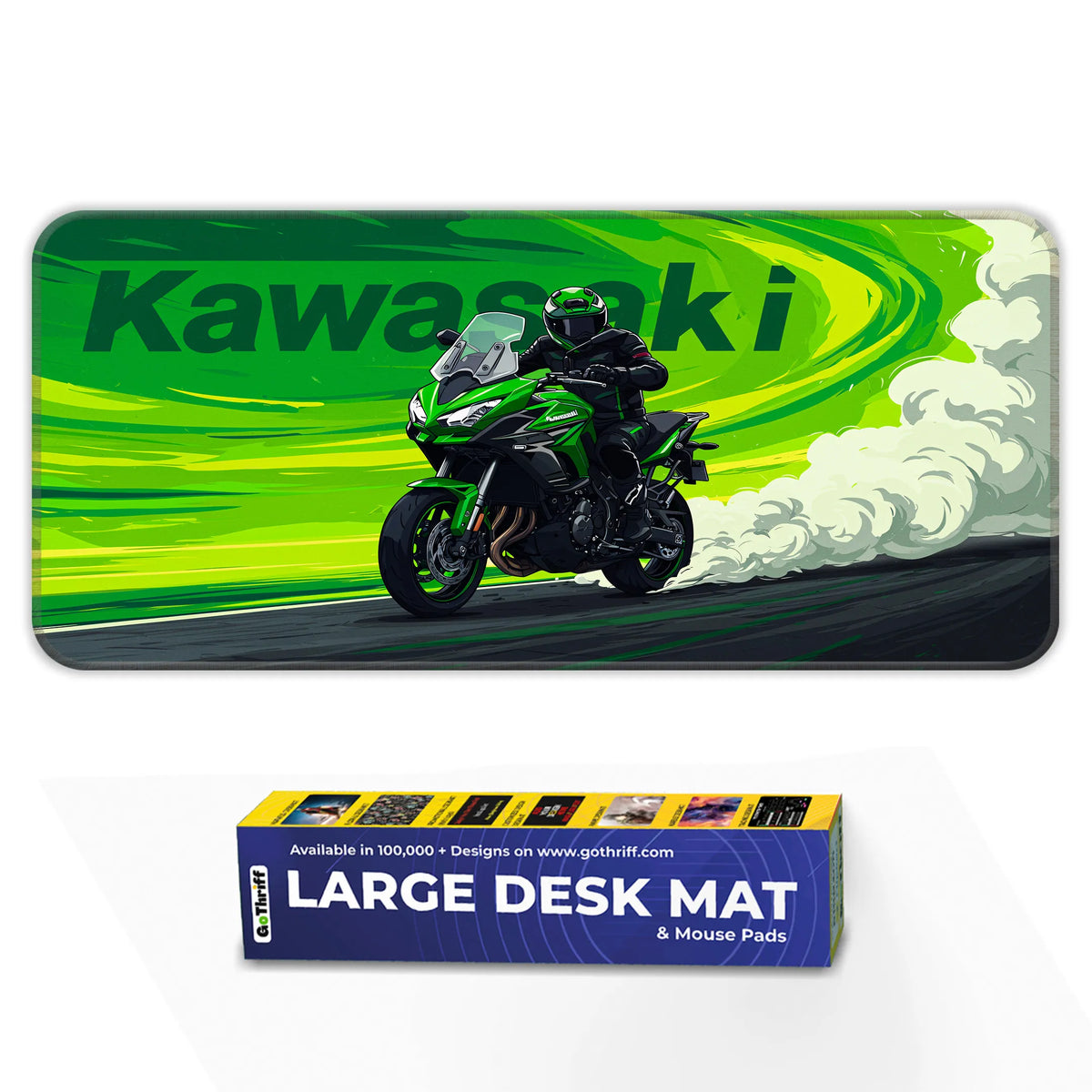 Kawasaki Sportbike Drift Deskmat