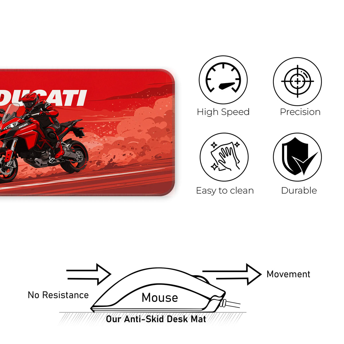 Ducati Racing Motorcycle Deskmat