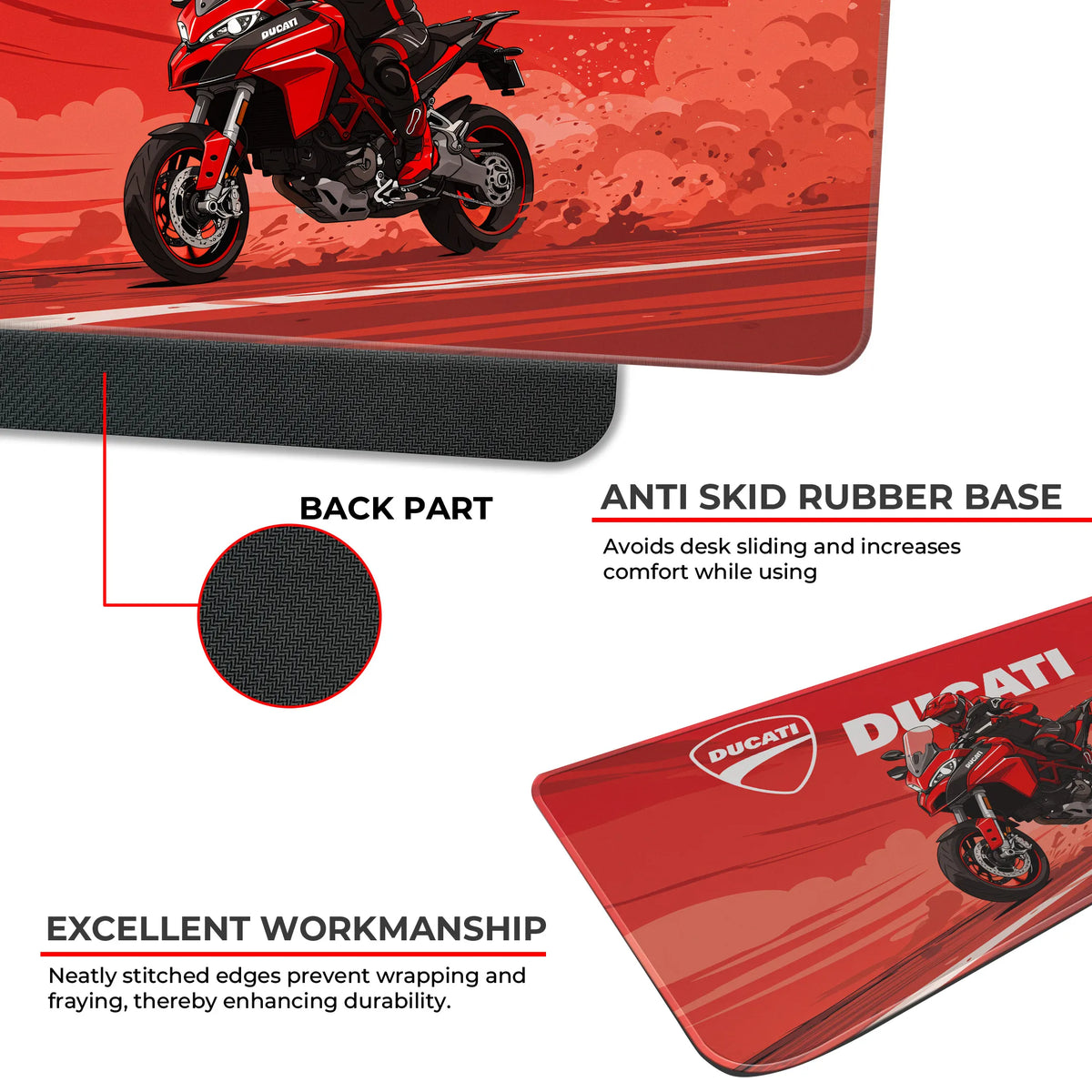 Ducati Racing Motorcycle Deskmat