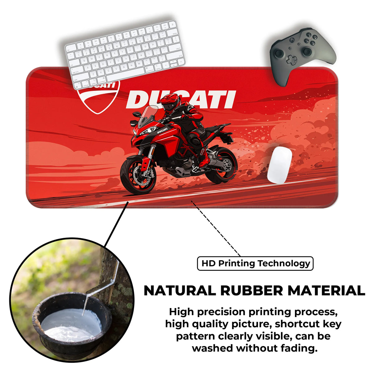 Ducati Racing Motorcycle Deskmat